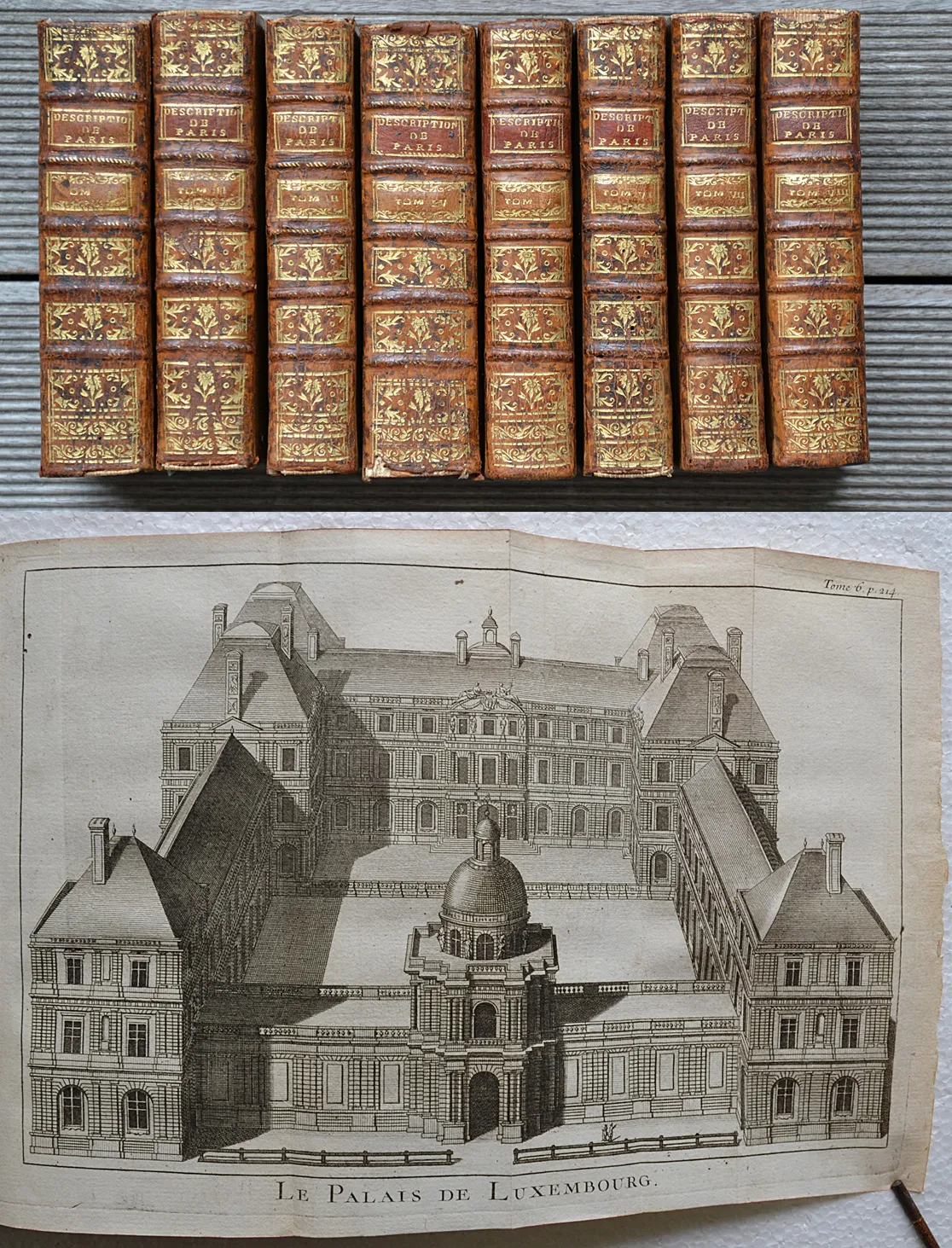 Description de Paris, de Versailles, de Marly, de Meudon, de S. Cloud, de Fontainebleau, et de toutes les autres belles maisons & châteaux des environs de Paris. (1/13) — PIGANIOL de LA FORCE (Jean Aymar), 1742 — Illustres anciens