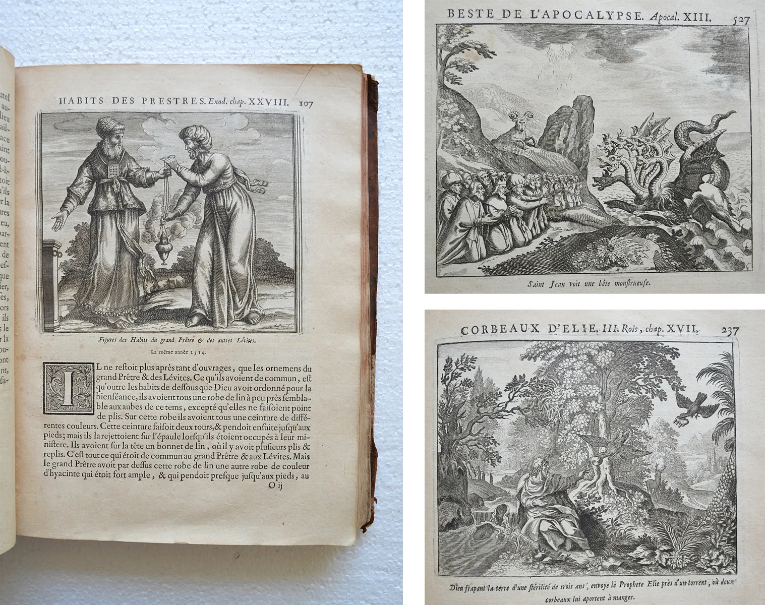 Histoire du vieux et du nouveau Testament, représentée avec des figures & des explications édifiantes, tirées des Saints Pères, pour régler les mœurs dans sortes de conditions. (1/12) — [FONTAINE (Nicolas)] & LEMAISTRE de SACY (Louis-Isaac), 1735 — Religion
