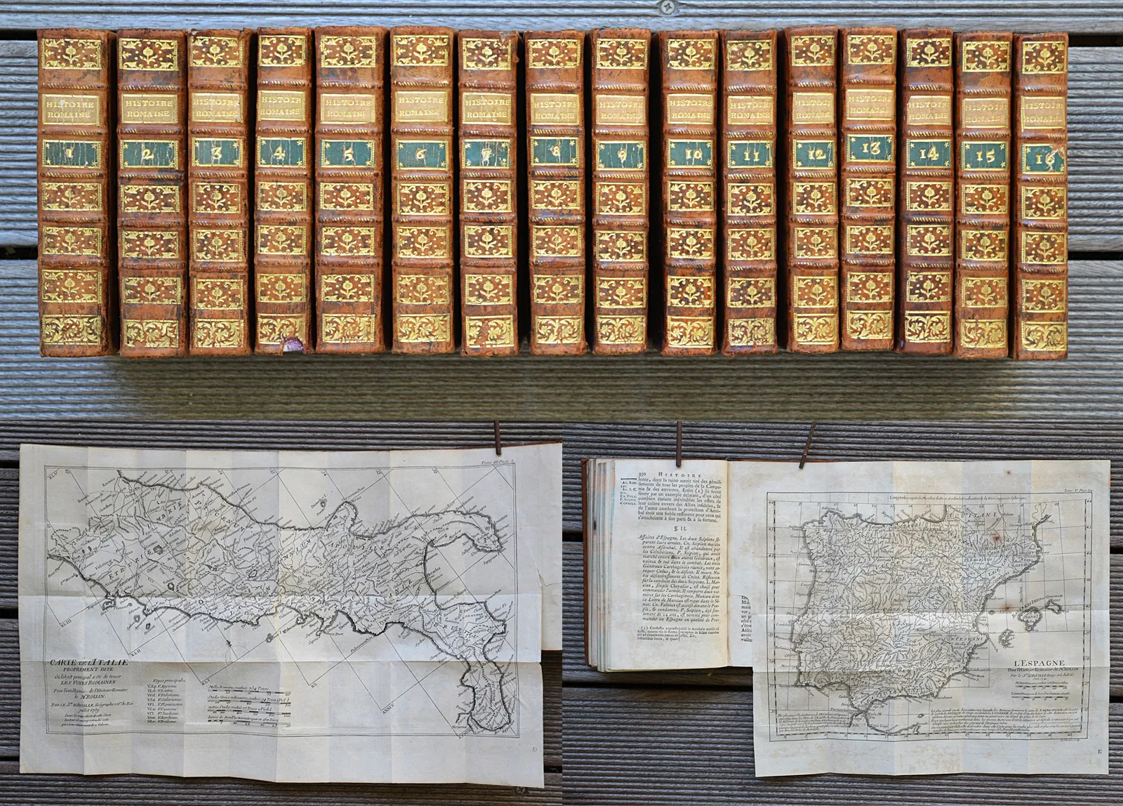 Histoire romaine, depuis la fondation de Rome jusqu’à la bataille d’Actium : c’est-à-dire, jusqu’à la fin de la République. (1/12) — ROLLIN (Charles) & CREVIER (Jean-Baptiste-Louis), 1782 — Histoire