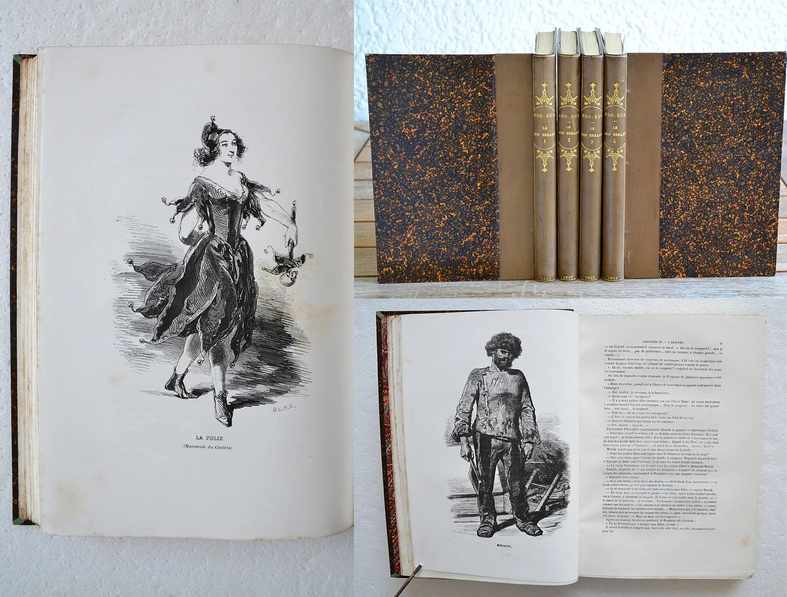 itinérairedu choléra-morbus pestilentiel (1/11) — SUE, Marie-Joseph, dit Eugène (1804-1857), 1845 — Illustres modernes