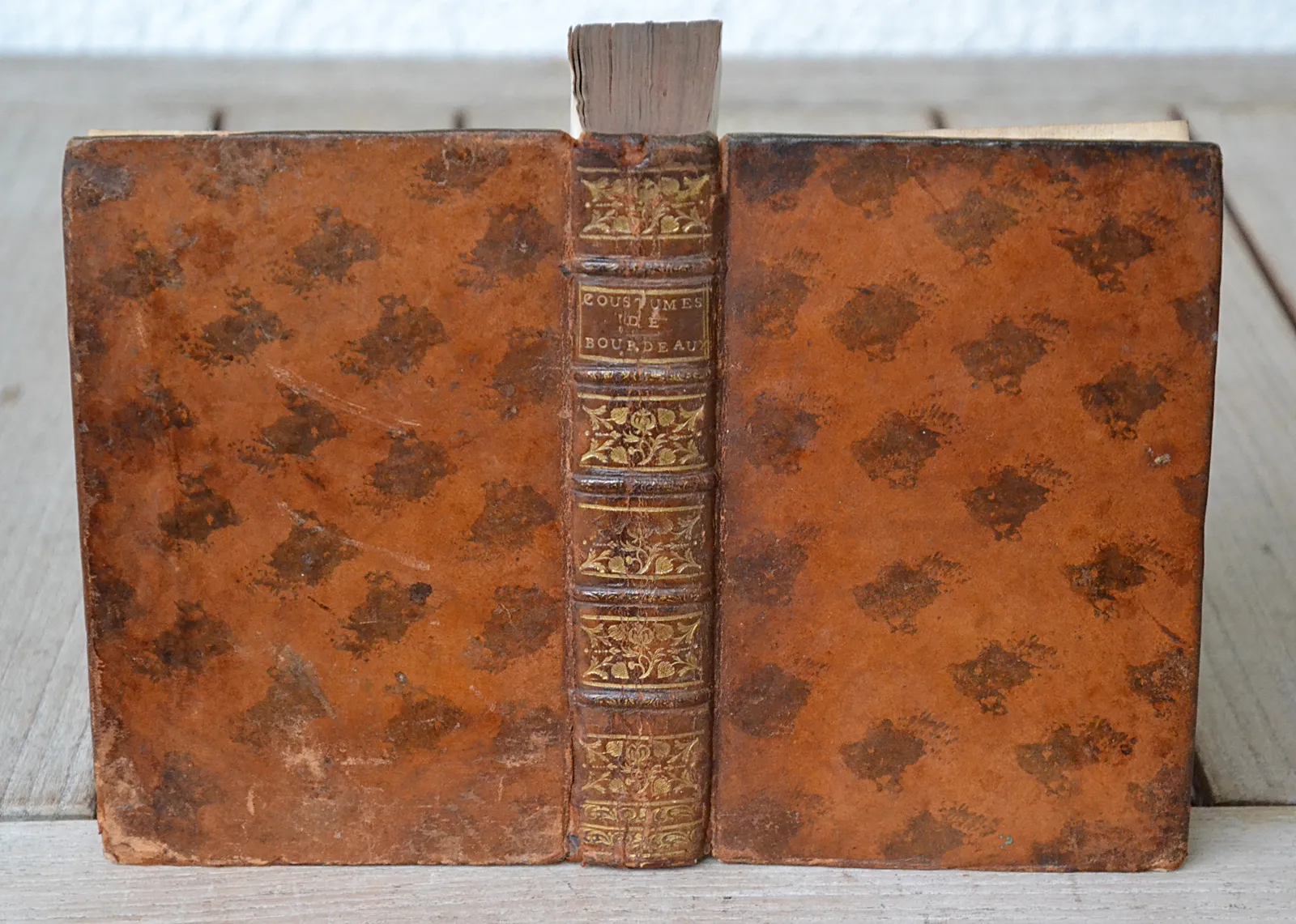 les coutumes générales de la ville de Bourdeaux, sénéchaussée de Guyenne, & Païs de Bourdelois (1/7) — [COUTUMIER], 1760 — Livres basques