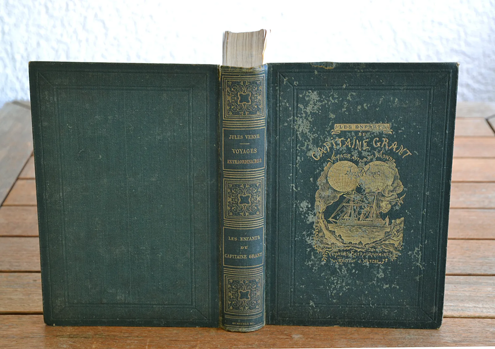 Les enfants du capitaine Grant – Voyage autour du monde. (1/12) — VERNE (Jules), 1871 — Cartonnages