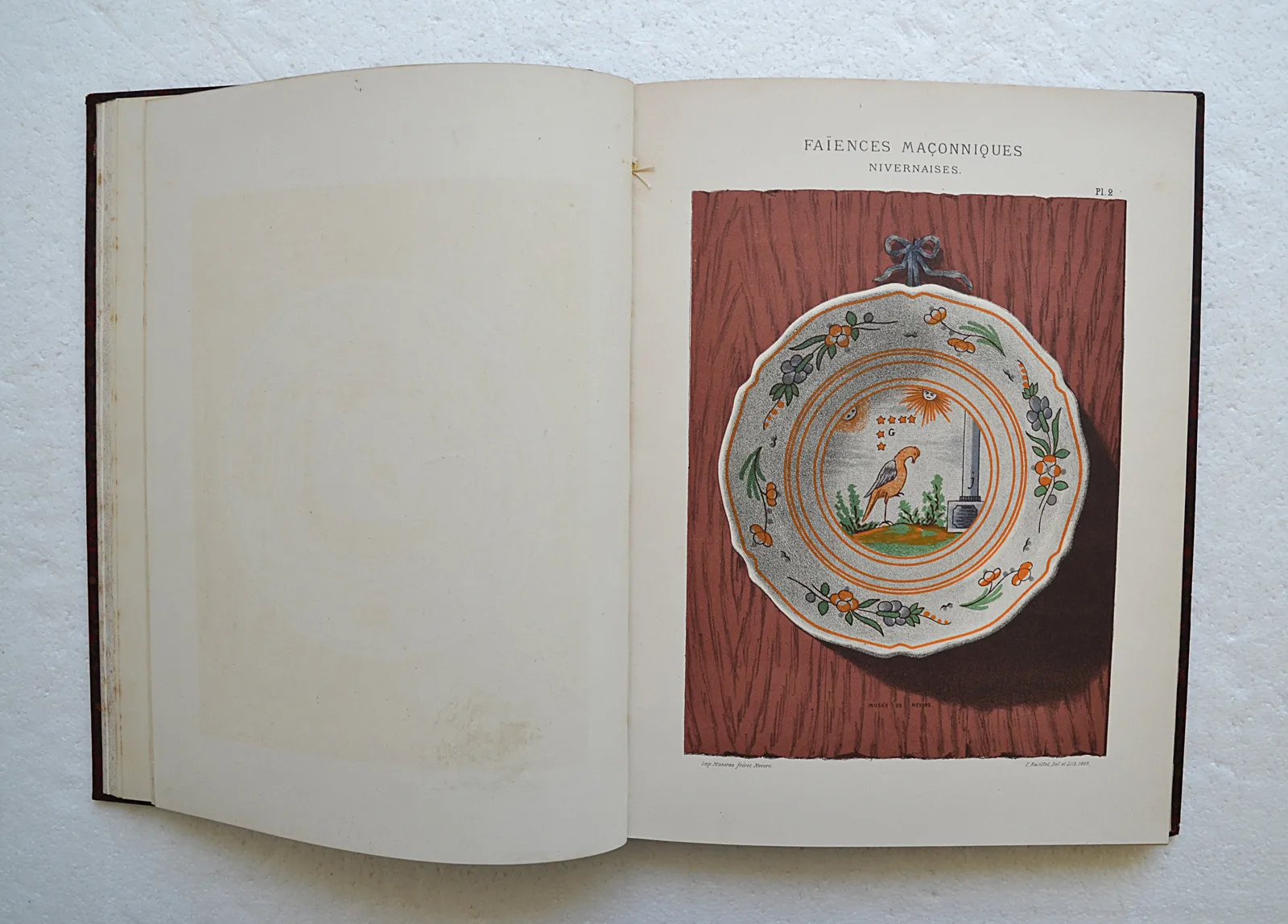 Les faïences patriotiques nivernaises. (1/9) — FIEFFÉ (Charles-Pierre) & BOUVEAULT (Adolphe), 1883 — Regionalisme