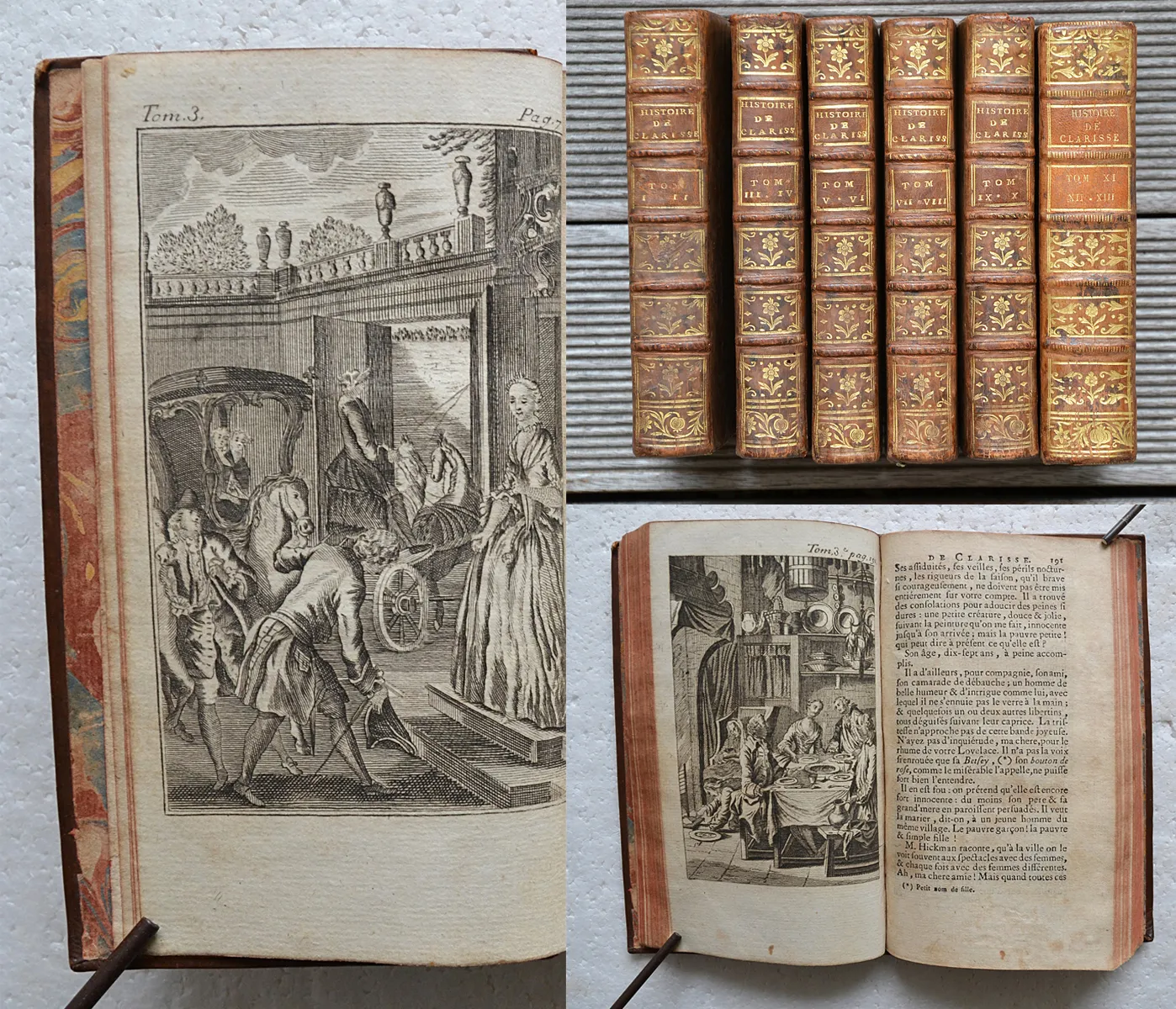 Lettres angloises, ou histoire de Miss Harlove. (1/12) — RICHARDSON (Samuel), 1774 — Litterature