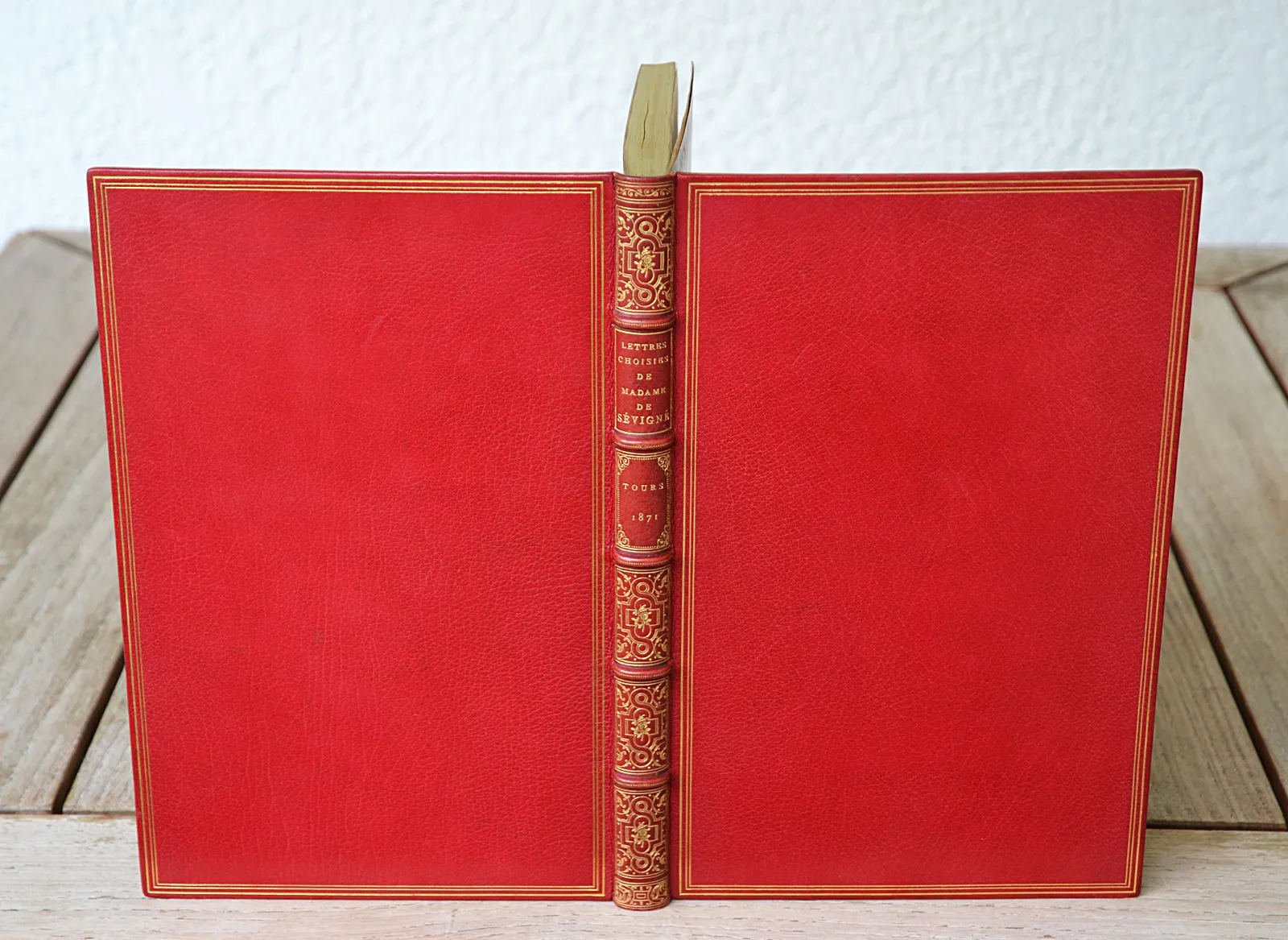 Lettres choisies. Avec une notice par M. Poujoulat. (1/6) — SÉVIGNÉ, Marie de Rabutin-Chantal (marquise de), 1871 — Belles reliures
