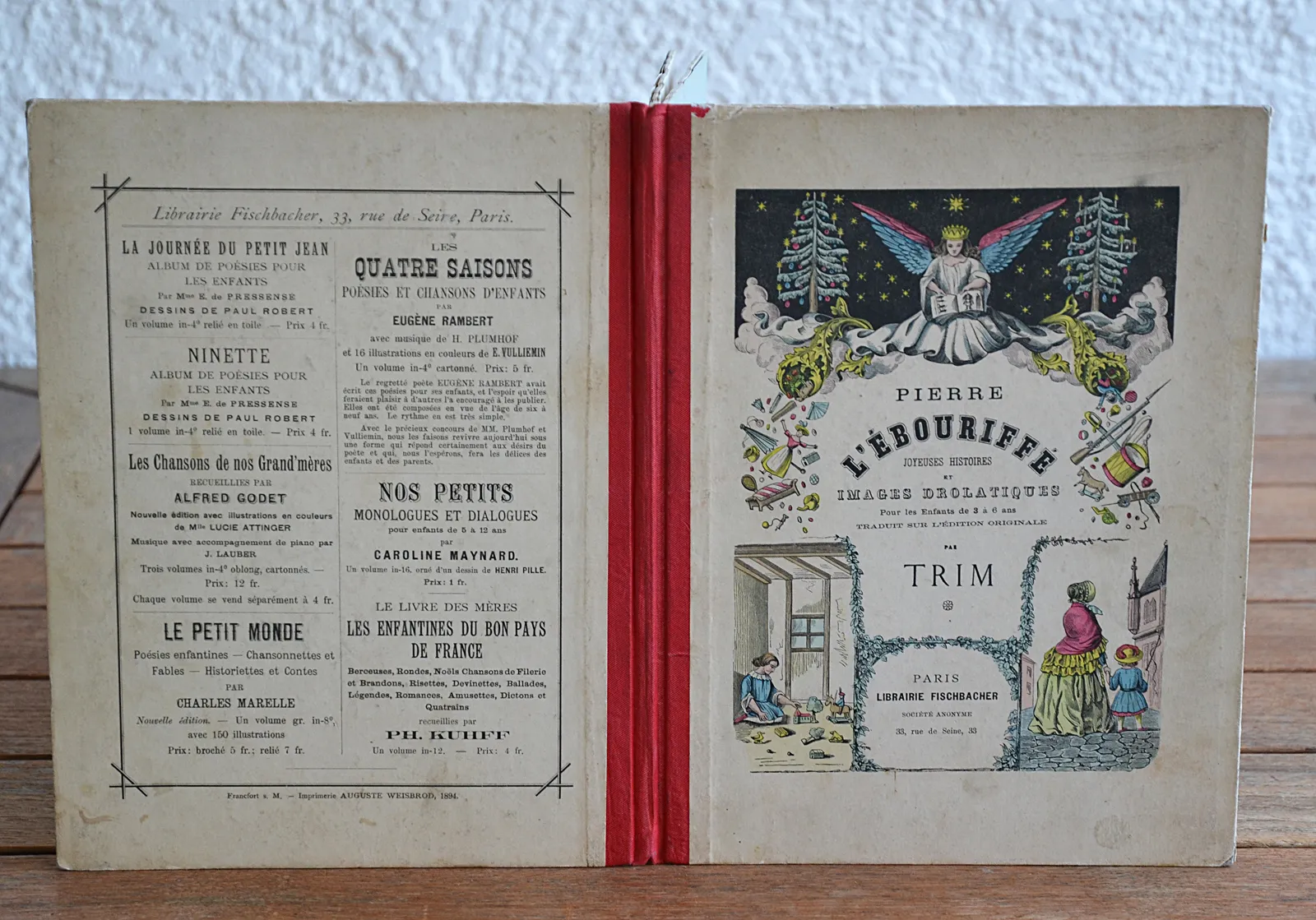 Pierre l’ébouriffé – Joyeuses histoires et images drolatiques pour les enfants de 3 à 6 ans. (1/7) — [HOFFMANN (Heinrich)], 1894 — Enfantina