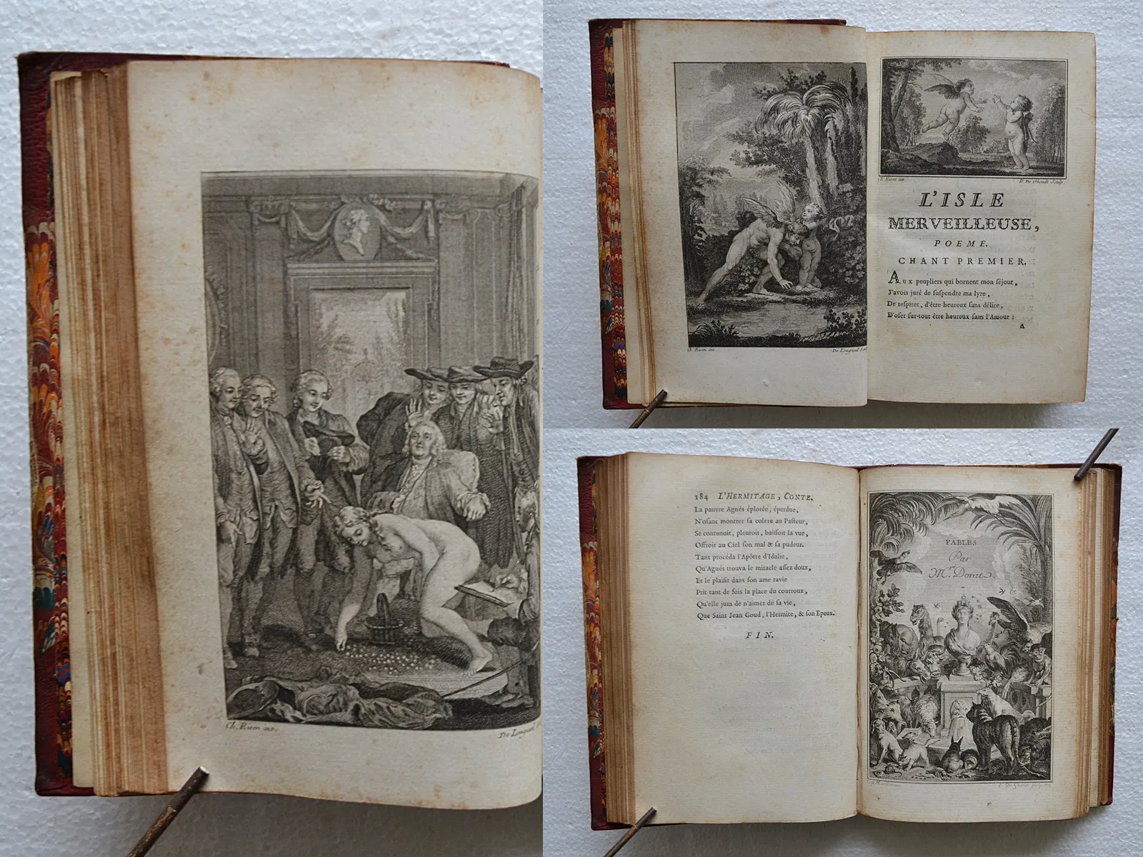 Recueil de contes et de poèmes, par M. D**. Ci-devant Mousquetaire. Troisième édition augmentée de l’Hermitage de Beauvais (1/12) — [DORAT (Claude-Joseph)] — Poesie