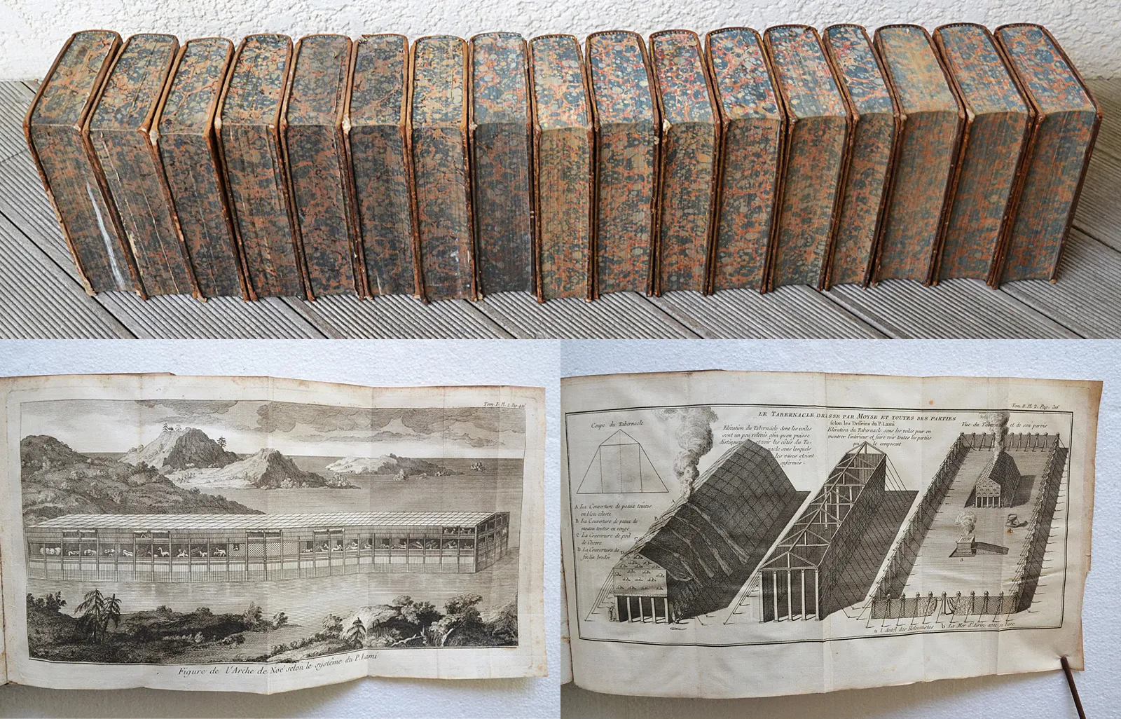 Sainte Bible en latin et en François, avec des notes littérales, critiques et historiques, des préfaces et des dissertations (1/26) — CALMET (Dom Augustin ; abbé de Senones) & VENCE (Henri-François d'Orches ; abbé de), 1779 — Religion