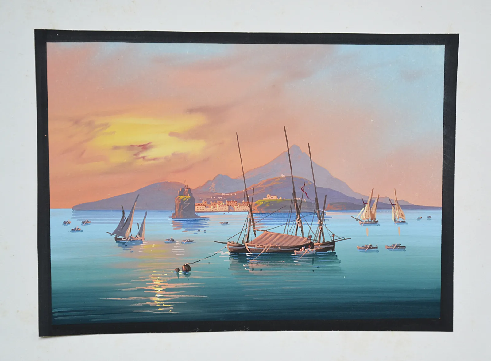 Souvenir de Naples (1/15) — [ALBUM de GOUACHES NAPOLITAINES], 1868 — Voyages