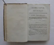 Code civil des français. (4/10) — [CODE CIVIL], 1804 — Droit