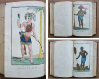 Costumes civils actuels de tous les peuples connus, dessinés d’après nature, gravés et coloriés. (1/12) — GRASSET de SAINT SAUVEUR (Jacques), 1788 — Voyages