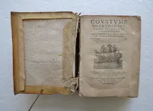 Coustume de la ville, prevosté et vicomté de Paris : ou, Droict Civil Parisien. (10/12) — CHARONDAS (Loys Le Caron, dit), 1598 — XVe et XVIe siecles