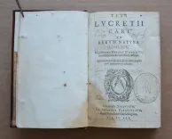 De Rerum Natura – Libri sex. (2/6) — LUCRÈCE (Titus Lucretius Carus), 1595 — XVe et XVIe siecles