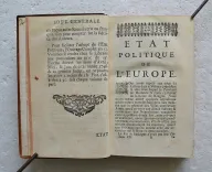 État politique de l’Europe (7/12) — 1739 — Histoire