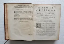 Histoire critique du Vieux Testament. (7/12) — SIMON (le Père Richard), 1685 — Religion