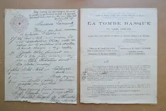 – La Tombe Basque – Recueil d’inscriptions funéraires et domestiques du Pays Basque Français (2/13) — COLAS (Louis), 1923 — Livres basques