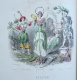 Les fleurs animées (14/14) — GRANVILLE, Jean Ignace Isidore Gérard, dit, 1847 — Illustres modernes