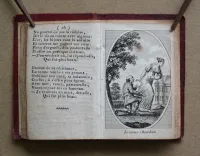 Les plaisirs de la jeunesse, ou innocence & candeur. Calendrier pour l’année 1818 (8/9) — [MINUSCULE], 1818 — Livres-objets / Minuscules