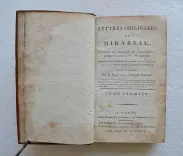 Lettres originales de Mirabeau, écrites du donjon de Vincennes, pendant les années 1777, 78, 79 et 80. (2/7) — MIRABEAU, Honoré Gabriel Riqueti (comte de ; 1749-1791), 1777 — Litterature