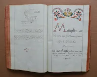 Livre d’arithmétique contenant les règles utiles pour le commerce et autres avec leurs explications. (8/12) — [MANUSCRIT], 1785 — Sciences