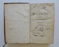 Manuel des marins, ou explication des termes de marine (2/12) — BOURDÉ de VILLEHUET (Jacques), 1773 — Voyages
