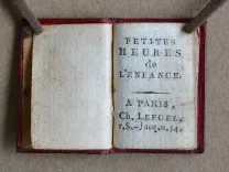 Petites heures de l’enfance (3/6) — [MINUSCULE], 1820 — Livres-objets / Minuscules