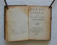Phaedri fabulae, et Publii Syri sententiae (4/11) — PHÈDRE et PUBLILIUS SYRUS, 1729 — Belles reliures