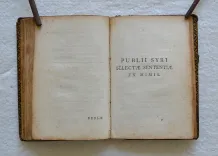 Phaedri fabulae, et Publii Syri sententiae (9/11) — PHÈDRE et PUBLILIUS SYRUS, 1729 — Belles reliures