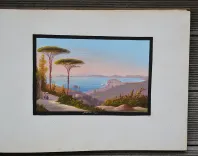 Souvenir de Naples (4/15) — [ALBUM de GOUACHES NAPOLITAINES], 1868 — Voyages