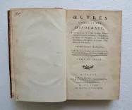 Œuvres complètes (4/11) — ISOCRATE (436 - 338 av. J.-C), 1781 — Philosophie