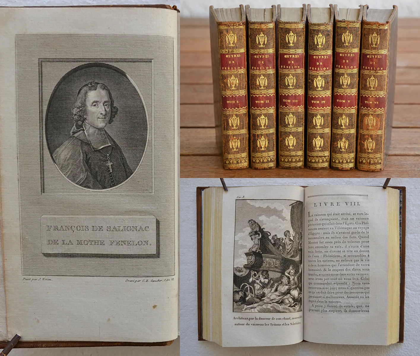 Œuvres choisies (1/12) — FÉNELON, François de Salignac de La Mothe (1651-1715), 1798 — Illustres anciens